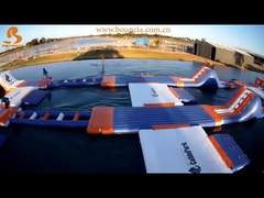 250 человек Гигантский надувный аквапарк Игры TUV Сертификат Удаление Курс