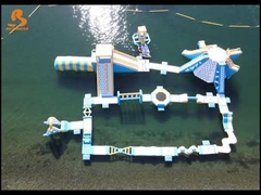 Плавающий надувный аквапарк Игры Водный парк Плавающий 0,9 мм ПВХ