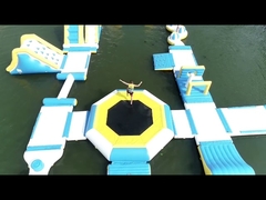 Плавающий водный батут на воде, надувной из ПВХ, прочный